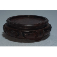 Chinese onderzetter, bruin, opengewerkte rand